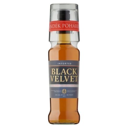 Black Velvet Whisky pohárral 0.7l  40%