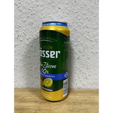 Gösser Natur Zitrone 0,5 ml 0 % Mangó-Citrom Visszaváltható Dobozban