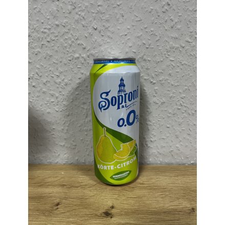 Soproni Sör Alkoholmentes 0,5 l Körte-Citrom