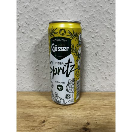 Gösser Beer Spritz 0,33 l 4 % Botanic Visszaváltható Dobozban