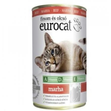 Eurocat macskakonzerv marhás 415g