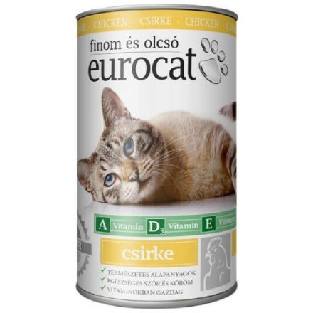 Eurocat macska kon csirkés 415g