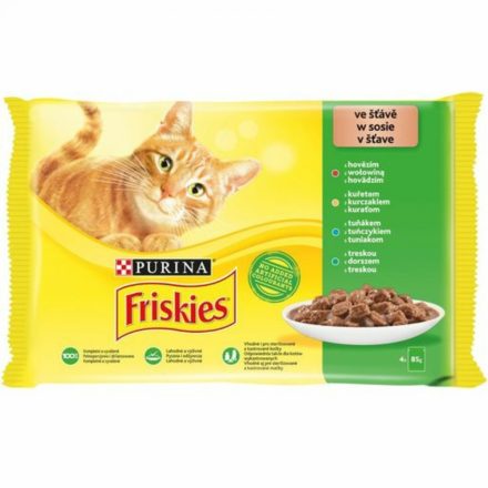 Friskies macskaeledel 4*85 g tonhalas