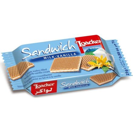 Loacker Szendvics Milk-Vanilla 25g