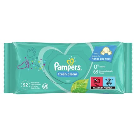 Pampers Popsitörlő 52db-os Fresh Clean