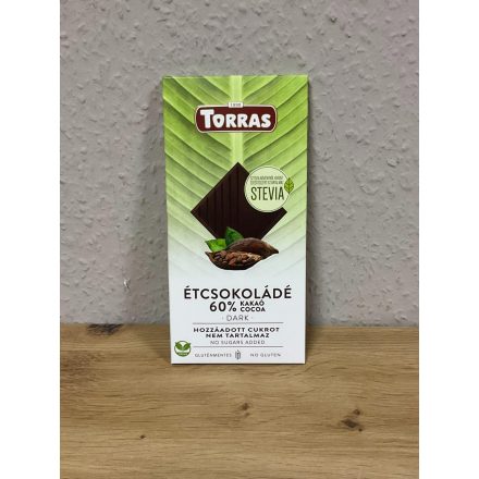 Torras Csoki 100gr Stevia Étcsokis