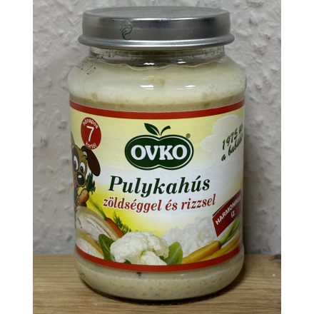 Ovko Pulykahús Zöldseggel 190g 7hó