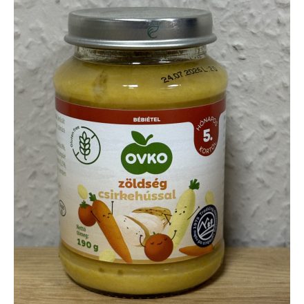 Ovko Zöldseég Csirkehússal 190g 5hó