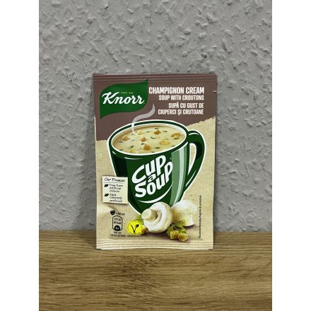 Knorr Bögrés leves 15 g Gombakrém Zsemlekockával